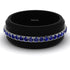 Elegant Men's Sapphire Black Ring - Jayden No. 12