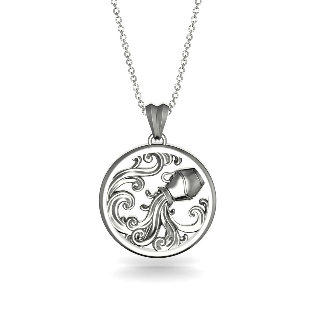 Elegant Zodiac Pendant - Aquarius No. 3
