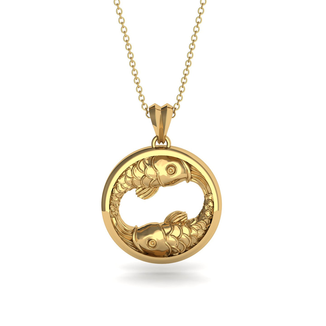 Elegant Zodiac Pendant - Pisces No. 1