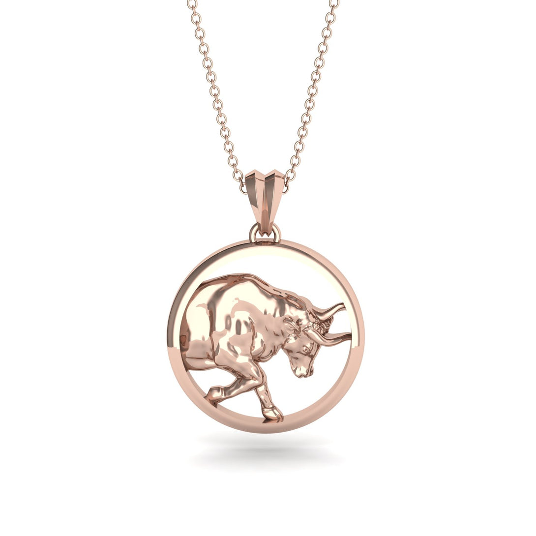 Elegant Zodiac Pendant - Taurus No. 2