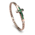 Emerald Cross Men Chain Bracelet - Nicholas No. 5