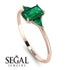 Emerald Cut Emerald With Triangles Ring - Remi No. 20 image 2