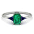 Emerald Cut Emerald With Triangles Ring - Remi No. 66 image 1