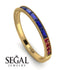 Emerald Cut Sapphire Milgrain Eternity Ring - Teagan No. 58 image 10