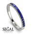 Emerald Cut Sapphire Milgrain Eternity Ring - Teagan No. 75