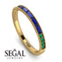 Emerald Cut Sapphire Milgrain Eternity Ring - Teagan No. 28 image 10