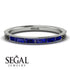 Emerald Cut Sapphire Milgrain Eternity Ring - Teagan No. 45 image 2