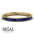 Emerald Cut Sapphire Milgrain Eternity Ring - Teagan No. 73