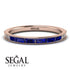 Emerald Cut Sapphire Milgrain Eternity Ring - Teagan No. 14 image 2