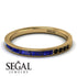 Emerald Cut Sapphire Milgrain Eternity Ring - Teagan No. 43