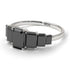 Emerald Cut Black Diamond Geometrical Ring - Briella No. 39