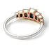 Two Tones Emerald Cut Black Diamond Geometrical Ring - Briella No. 81