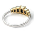 Two Tones Emerald Cut Black Diamond Geometrical Ring - Briella No. 80