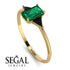 Emerald Cut Emerald With Triangles Ring - Remi No. 34 image 2