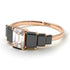 Emerald Cut Diamond Geometrical Ring - Briella No. 32
