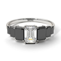 Emerald Cut Diamond Geometrical Ring - Briella No. 33 image 1