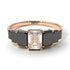 Emerald Cut Diamond Geometrical Ring - Briella No. 32 image 1
