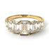 Emerald Cut Diamond Geometrical Ring - Briella No. 1