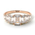 Emerald Cut Diamond Geometrical Ring - Briella No. 2