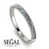 Emerald Cut Diamond Milgrain Eternity Ring - Teagan No. 3