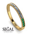 Emerald Cut Diamond Milgrain Eternity Ring - Teagan No. 16 image 10