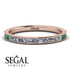 Emerald Cut Diamond Milgrain Eternity Ring - Teagan No. 17 image 2