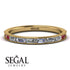 Emerald Cut Diamond Milgrain Eternity Ring - Teagan No. 46