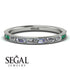 Emerald Cut Diamond Milgrain Eternity Ring - Teagan No. 18 image 2
