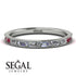 Emerald Cut Diamond Milgrain Eternity Ring - Teagan No. 48 image 2