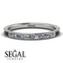 Emerald Cut Diamond Milgrain Eternity Ring - Teagan No. 33 image 2