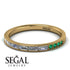 Emerald Cut Diamond Milgrain Eternity Ring - Teagan No. 16 image 3