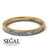 Emerald Cut Diamond Milgrain Eternity Ring - Teagan No. 1