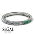 Emerald Cut Diamond Milgrain Eternity Ring - Teagan No. 18
