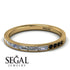 Emerald Cut Diamond Milgrain Eternity Ring - Teagan No. 31