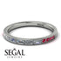 Emerald Cut Diamond Milgrain Eternity Ring - Teagan No. 48 image 3