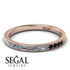 Emerald Cut Diamond Milgrain Eternity Ring - Teagan No. 32
