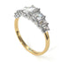 Two Tones Emerald Cut Diamond Ring With Hidden Diamonds - Brynlee No. 77