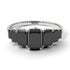 Emerald Cut Black Diamond Ring With Hidden Black Diamonds - Brynlee No. 9
