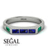 Emerald Cut Thin Sapphire Signature Ring - Sara No. 30 image 2