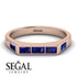 Emerald Cut Thin Sapphire Signature Ring - Sara No. 74 image 2