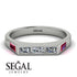 Emerald Cut Thin Diamond Signature Ring - Sara No. 48 image 2