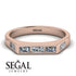 Emerald Cut Thin Diamond Signature Ring - Sara No. 2 image 2
