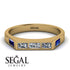 Emerald Cut Thin Diamond Signature Ring - Sara No. 61 image 2