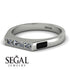 Emerald Cut Thin Diamond Signature Ring - Sara No. 33 image 3