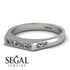 Emerald Cut Thin Diamond Signature Ring - Sara No. 3
