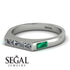 Emerald Cut Thin Diamond Signature Ring - Sara No. 18 image 3