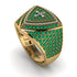 Emerald Men Signet Ring - Roger No. 16