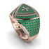 Emerald Men Signet Ring - Roger No. 17