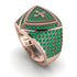 Emerald Men Signet Ring - Roger No. 14
