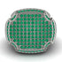 Emerald Men Signet Ring - Carl No. 9